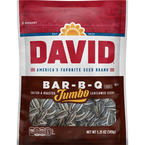 David's Jumbo Sunflower Seeds Bbq 5.25 Oz