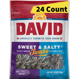 Davids Jumbo Sunflower Seeds Sweet & Salty 5.25oz