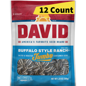 Davids Jumbo Sunflower Seeds Buffalo Ranch 5.25oz