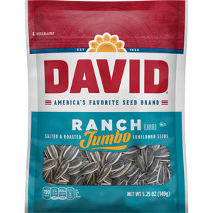 David's Jumbo Sunflower Seeds Ranch 5.25oz